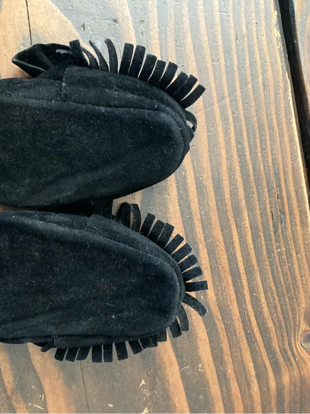 Baby Moccasin in Black - Picture 3 of 3